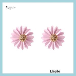 Stud Stud Eleple Trendy 3 Farben Sonne Blume Ohrringe Für Frau Nette Mode Schmuck B8024 Drop Lieferung Dhmgs