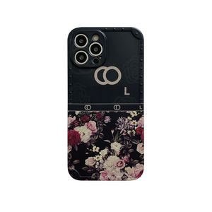 Cell Phone Cases Fashion Designer Phone Cases For Iphone 15 14 Pro Max 13 Mini 12 Set Sets Max Plus Xs Xr X PLUS L Casual C White Flower 220402CZ C2T6