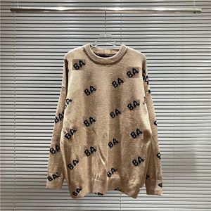 Designer tröja män lyx Paris Mens kvinnor Kvinnor Pullover Fashion Letter Högkvalitativ rund hals Lång tröja S-2XL 22