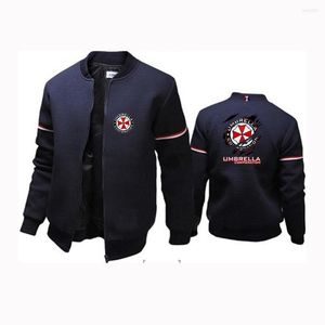 Herren Hoodies 2022 Umbrella Corporation Herren Hochwertiger Reißverschluss Rundhals Lässige Harajuku Mode Kampfjacken Windjacke Mäntel