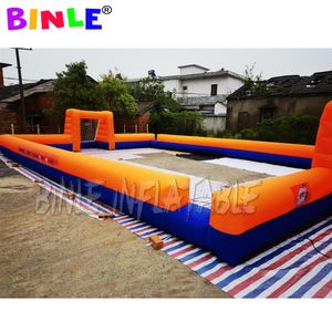 Özel Portable Blow Up şişme futbol pitchinflatables futbol saha açık hava oyunu için futbol mahkemesi arenası