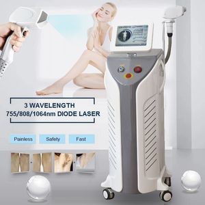 3 Wavelength Epilator 755 808 1064 nm Diode Laser Hair Removal Device Facial Skin Rejuvenation Permanent Hair Remove Equipment Painless Salon Use