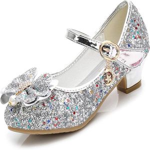 Sandaler Girls Dress Shoes Wedding Party Heel Mary Jane Princess Flower Glitter Butterfly Knottoddler Little Kid Big Kid298C