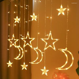 ストリングスEU 220VクリスマスフェアリーLEDストリングライトホリデー照明ガーランドガーデン屋外装飾カーテンランプ装飾ホームルーム用