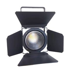 cob par ha condotto la luce 200w bianco caldo LED Fresnel Spot Wash illuminazione con porta della stalla per lo spettacolo in studio teatrale