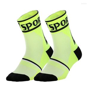 Men's Socks 2 Pairs/lots Mens Sox Brand Men Sock High Quality Anklets Unisex Compression Professional Riding Half-hose