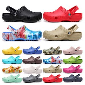 Clogs Sandals Waterproof Shoes Women Slippers Casual Beach Black White Grey Red Men Classic Nursing Hospital Work Medical Outdoor Slip