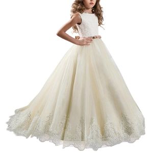 2019 Tiener bruidsmeisje jurk voor meisjes kinderen jurken kinderen prinses jurk optocht meisje feest 10 12 jaar drop254a