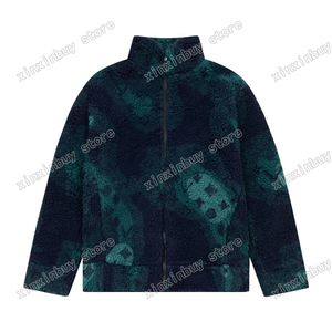 Xinxinbuy Men Designer Coat Jacket Fleece Puffer Camouflage Letter Print Bomull Långärmad kvinnor grå svart vit blå S-2XL