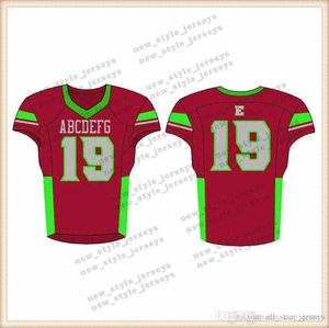 200Men 2019 Youth Football Maglie Army Green Wine Red Ricamo s Cucito Personalizzato Qualsiasi nome Qualsiasi numero Maglie