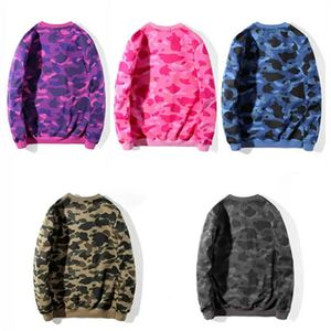 Modeontwerper Hoodie Shark Coat Sweaters Sweatshirt Hip Hop Zwart en roze kleurenbrief Merk Print maat M-2xl Camouflage losse trui dames slijtage hoeders hoodies