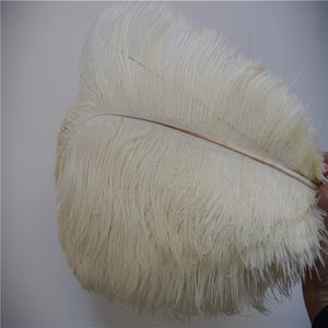 100 pcs lot ivory Ostrich Feather plume for wedding centerpiece party festive supply decor258T