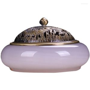 Lampade profumate Bruciatore di incenso di giada Diffusore di aromi Ceramica Retrò Creativo Piccoli ornamenti per desktop Artigianato Decorazione per tavolo da tè Incenso B