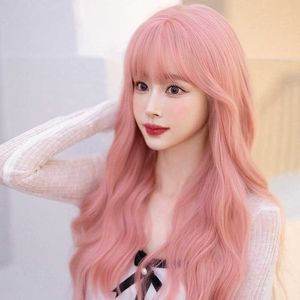Hair Lace Lace Wigs Pink Cover Lets Lats Natural Sweet Head Style Peruk