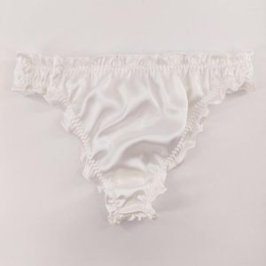 Underpants Briefs Biquíni Roupa Mole Mulheres Pure Silk Breathable Faltentes Confortáveis ​​calcinhas multicoloridas