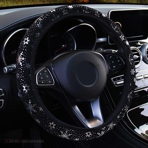 Steering Wheel Covers Van Car Cover Anti-Slip SUVs Sparkling Snowflake Truck Soft