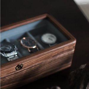 Watch Boxes Luxury Solid Wood Storage Organizer Box 20 Slots Mechanical Display Case Gift Ideas