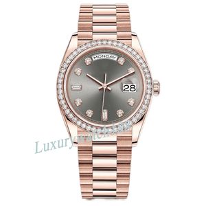 Moissanite Diamond Watchs Mens 자동 디자이너 크기 40mm 36mm 스테인리스 스틸 팔찌 패션 시계 고품질 여성 시계