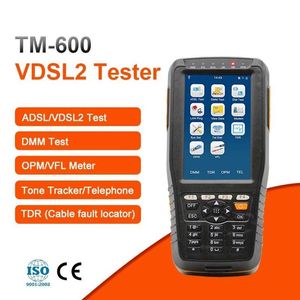 光ファイバー機器TM-600 VDSL VDSL2テスターADSL WAN LAN XDSLラインテストすべてのfunctionsopm VFLトーントラッカーTDR269K