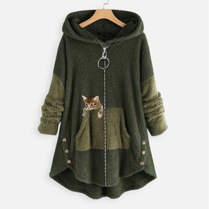 Women's Jackets Creative New Style 2022 Autumn Harajuku Street Hipster Hooded Sweater Women's Hooded Loose Large Size Jacket T221105