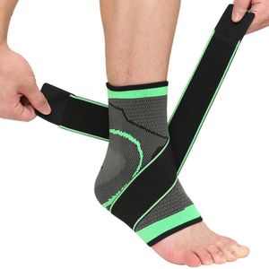 Ayak bileği desteği 1 adet elastik bandaj koruyucu spor spor salonu brace ile kayış kemeri Aşil tendon tutucu ayak koruyucusu