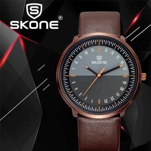 Skone Luxury Top Brand Big Dial Designer Quartz Watch Male Wristwatch New Fashion Men Watches Men relogio masculino 12 a round 201120281M