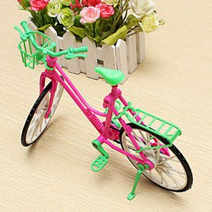 Dettagli sullo squisito giocattolo per bicicletta in plastica staccabile per accessori per bambole Barbe da 18 pollici Ruote girevoli