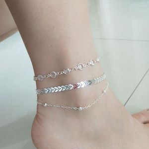 Anklets Bohemian Arrow Anklet Armband Men Gold Color Aircraft Charms Foot Pulseras Beads For Women Vintage Beach Jewelry Making