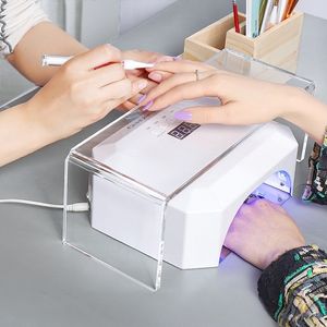 Nail Art Equipment Aurora Transparent Hand Pillow For Manicure Acrylic Rest Support Holder Lamp 221105