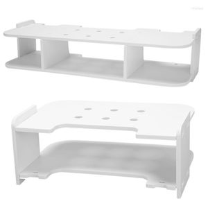 Stuhlhussen, WLAN-Router, Wandmontage, schwimmendes Regal, hängende dekorative Trennwand, Schlafzimmer-Set-Top-Box-Rack-Aufbewahrung