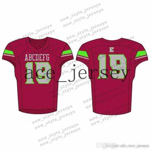 76Men 2019 Youth Football Maglie Army Green Wine Red Ricamo s Cucito Personalizzato Qualsiasi nome Qualsiasi numero Maglie