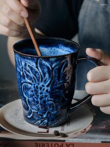 Canecas canecas vintage caneca de cerâmica copo criativo tendência personalizada moda de moda de grande capacidade para beber
