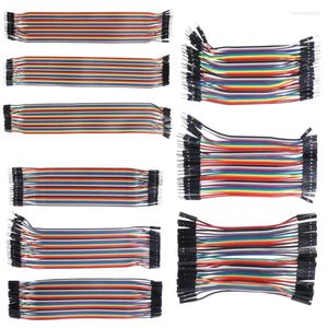 Belysningstillbeh￶r 40st kablar M-F/M-M/F-F Jumper Breadboard Wire Colorful GPIO Ribbon f￶r DIY Kit