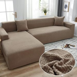 Copertura sedia divano sezione angolare a colori solidi per soggiorno divano elastico coperchio aspira elastico l Bisogna acquistare 2pcs slipcovers