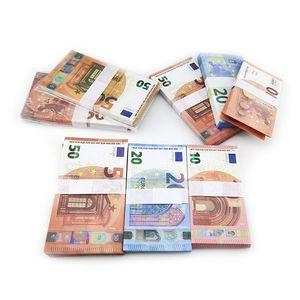 Partyzubehör 2022 Falschgeld Banknote 10 20 50 100 200 500 Dollar Euro realistische Spielzeugbar Requisiten Kopie Währung Filmgeld Fauxbillet256l