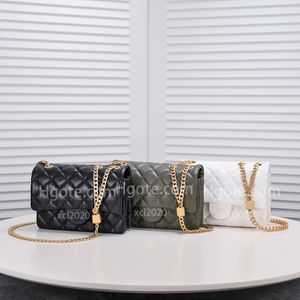 10A جودة الجودة Crossbody Bag 25cm A01112 Fashion Sheepeske Counter Counter Facs Fareal Chain Bagss Designer Bags Flap Pagsss Superious Lady With Box #3330