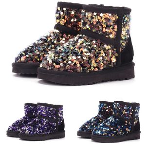 Kinder Schuhe Australische Kleinkind Jungen Mädchen Warme Stiefel Baby Winter Halbe Schneestiefel Kinder Australien Turnschuhe Designer Trainer Jugend Echtes Leder Schuhe