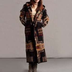 Mulher de casacos de trincheira longa feminina e outono e inverno