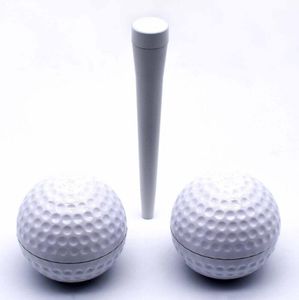 Latest Golf Style metal herb grinder Smoking Accessories With Pipe Abrader Ball for tobacco spice Crusher Miller grinders Tool