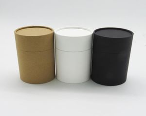 Kraft Box Paperboard Cylindar Round Oil Bottle Jart Cardboard Tubo de embalagem