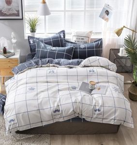 4pcs Baumwoll -Set Bedding King Size Quilt