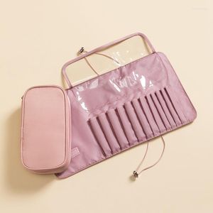 Bolsas de armazenamento Bolsa de cosméticos de beleza 2 em 1 destacável Removível Removável Magiz de maquiagem Caixa Moda Ladies Travel Organizador