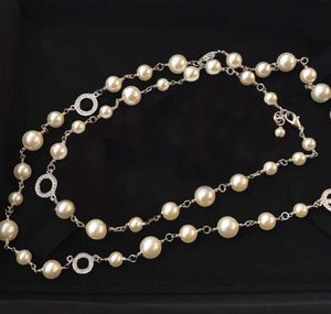 Mode 5C Pearl Sweater Chain P￤rlad halsband f￶r Women Party Wedding Jewelry for Bride