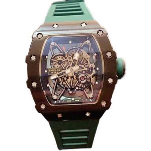 Luxury Mens Mechanical Watch Richa Milles Business Leisure Rm35-02 Automatic Black Steel Case Tape Zah8 Swiss Movement Wristwatch