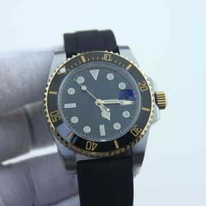 Zegarek dla męskiego sportowego zegarek Black Dial Automatyczny mechaniczny moda klasyczny styl nierdzewny Wodoodporny blask w ciemnym zegarku