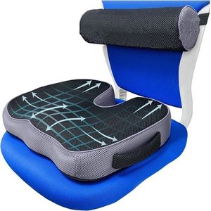 CUSHIONDECORATIVE PALLOW NONSLIP Memory Foam Seat Cushion For Back Pain Coccyk Ortopedisk bil Kontorsstol Vällstol Support Tailbone Sciatica Relief 221105