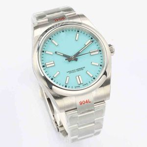 41 mm Top Mens Watch Automatyczne uzwojenie ruch mechaniczny Ice Blue Luminous 7 Kolor Opcjonalne modne zegarki biznesowe Montre Luxe Mentczu