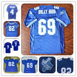 O oeste barato Canaan Coyotes Varsity 69 Billy Bob 82 Charlie Tweeder 4 Jonathan Moxon 7 Lance Harbor Blue Movie Football Jerseys Ed