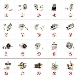 Lighting Accessories 1PC N Type Male Female RF Coax Connector Straight Right Angle For RG316 RG58 RG405 Cable Brass Nickelplated Wholesale
