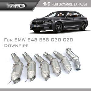 HMD Exhaust System High Flow Performance Downpipe For BMW N55 E80 E82 E90 E92 G20 B48 B58 Stainless Steel Catted pipe With Catalyst